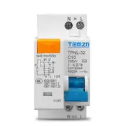 TPNL DPNL 230V 1P+N Residual Current Circuit Breaker with over and Short Current Protection RCBO M White