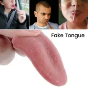 Steel Needle Tongue Piercing Magician Props Halloween Fool's Day Trickery Toys F
