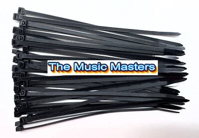400 Pack Black 8 inch Wire Cable Ties Nylon Zip Tie Down Wraps Straps