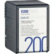 New Bebob Factory GmbH V200 Micro 14.4V 196Wh Li-Ion Battery (V-Mount) V200MICRO
