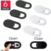 6 PCs WebCam Cover Slide Camera Privacy Security Protect Sticker Phone Laptop