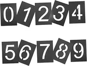 CIYODO 1 Set Stencils for Painting Reusable Address Number Stencils and Legible Designs Lightweight and Flexible for Home and Business Identification