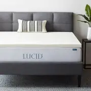 Lucid 2" Memory Foam Ventilated Mattress Topper #5532 Twin Size - New In Box