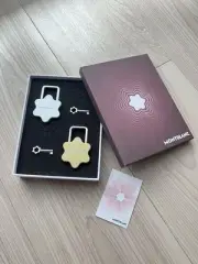 MONTBLANC Novelty Padlock Key Key Charm Mont Blanc Silver & Gold New from Japan