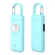 Women Loud Siren Sound Safety Alarm, Strobe SOS LED Light, Self Defense Keychain