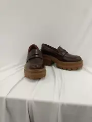 Timberland Women's Brown Everleigh Platform Penny Loafer Size 8