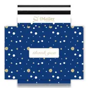 100 Count - 12 x 15.5 inch Poly Mailer Envelope Thank You Blue Polka Dot Mail...