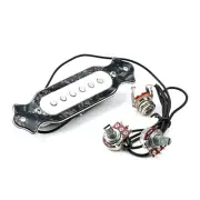 6-string Box Guitar Pickup Prewired Guitar Sound Hole Pickup with Knob