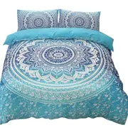 Bohemian Ultra Soft Quilt Doona Duvet Cover Set Single Double Queen Super King