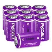 12PCS 1/2AA 1200mAh ER14250 3.6V Lithium Batteries for PLC back up memory power