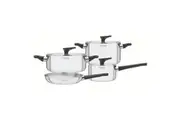 Tramontina Grano 4 Piece Triply Clad Cookware Set with Bakelite Handles