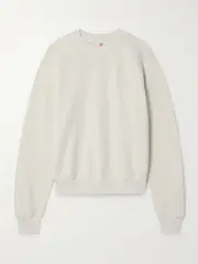 [RE/DONE] RE/DONE - Cotton-jersey Sweatshirt - Off-white - medium medium Off-white