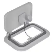 Vent Scupper, Large Alloy Air Vent For Caravan, Trailer, Boat. White Enamel Coat