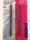 Maybelline Unstoppable Eye Liner Eyeliner ONYX #10 WATERPROOF NEW DOUBLE PACK.