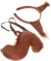 LIFKOME Squirrel Costume Set: Animal Squirrel Ears Headband and Tail Costume ...