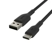 Belkin Boost Charge USB-A to USB-C Braided Cable 0.15M Black - CAB002bt0MBK