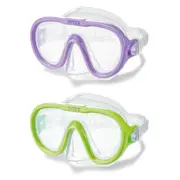 2x Intex Sea Scan Swim Snorkel Diving Mask Kids Adjustable Swimming Goggles Asst