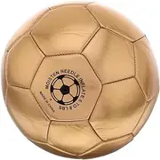 ibasenice Autographed Football Blank Soccer Ball Football Accessories Soccer Ball for Soccer Ball Bright Soccer Ball Soccer Practice Equipment Writable Soccer Ball Golden