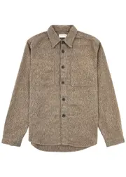 Oliver Spencer Treviscoe Bouclé Cotton Shirt - Brown - S S