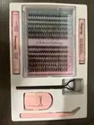 DIY Eyelash Extension Kit, Individual Cluster D Curl Lashes, 30D-40D Kit