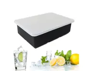 Ice Cube Tray with Lid-black