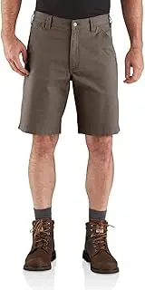 [CARHARTT] Men's 104195 Rugged Flex Loose Fit Canvas Work Short - 10 Inc - 31 - Tarmac