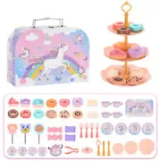 48PCS Toy Tea Set for Girls Toy Interactive Pretend Party Tea Set for Kids BabyΦ