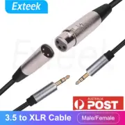 3.5mm Male to XLR 3Pin 1/8" TRS Audio Stereo Microphone 3 Pin Cable Leads