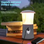 LED Camping Light Tent Lantern Lamp Outdoor Portable USB Rechargeable Night Lamp