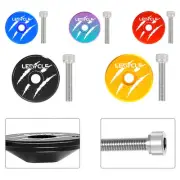 MTB Bike Bowl Cover Fork Tube Top Cap Lightweight Aluminum Alloy Stem Accessory