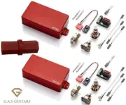 EMG 81 & 85 RED Humbucker Pickup Set Short Shaft Pots & Wiring ( HEX DRIVER )
