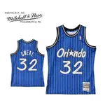 NBA球衣 MITCHELL NESS 奧尼爾 O'NEAL 94-95 魔術隊32號 藍色AU復古球衣 MN密繡籃球服