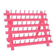 Colorful 60-Spools Wooden Thread Holder Sewing and Embroidery Thread Rack and