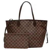 在飛比找Yahoo奇摩購物中心優惠-LV N41358 經典棋盤格NEVERFULL MM子母肩