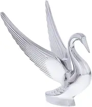 United Pacific 72001 Heavy-Duty Chrome Swan Hood Ornament, Cast Metal, Universal Two Stud Install, Detailed Design - ONE Unit