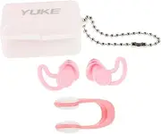 iplusmile Silicone Nose Clip Earbuds Nose Swimming Clip Nose Clip for Swimming Nose Plugs Swimming Swim Nose Plug for Swimming Reusable Silica Gel Pink