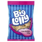 Big Lolly Sour Cola Bottles 140g x 12