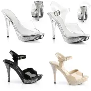 Pleaser Fabulicious 4 1/2" Heel Slide W/Rs Adult Women Shoes Slippers Elegant40X