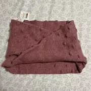 Crewcuts J Crew Girls Infinity Loop Scarf Rose Color With Dot Pattern One Size