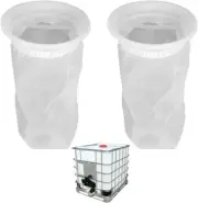IBC Lid Filter Nylon Screen IBC Tote Lid Filter for Water Tank Washable 2 Pieces
