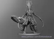 Hive Queen Xenomorph Alien Monster Manual 28mm Scale DND D&D Miniature SB
