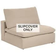 Sahara Sand Slipcover for Skye Peyton Armless Sectional Chairs