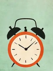 [Namly Design] Poster - Retro Alarm Clock