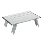 (Silver)Portable Camping Folding Table Anti Rust Small Stable Thickened ZZ