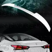 W-POWER PEARL WHITE V-STYLE REAR TRUNK LID SPOILER WING FOR 19-25 NISSAN ALTIMA