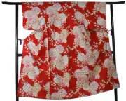 Women's Yukata Robe Japanese Summer Kimono - Colorful Circles Red