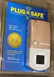 Plug & Safe Model PS8 Home Security Device Wireless & Portable Come Home To Calm