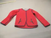 NWOT Hanna Andersson Size 6-7YRS Girls Red 100% Cotton Scandi Quilted Jacket 747
