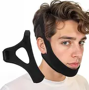 Anti Snoring Chin Strap, Adjustable Airflow Jaw Strap Stop Snoring Chin Strap Effective Stop Snoring Solution Breathable Chin Strap for Sleeping Snoring Stop Snore Strap Men and Women