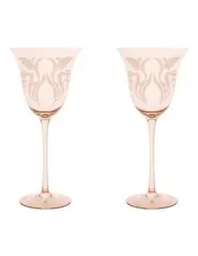 [Maxwell & Williams] Estelle Michaelides Mystique Wine Glass 320ml Set of 2 Gift Boxed in Melon